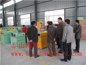 德國(guó)試驗(yàn)臺(tái)客戶來(lái)公司驗(yàn)收“泰山海特”品牌共軌試驗(yàn)臺(tái)